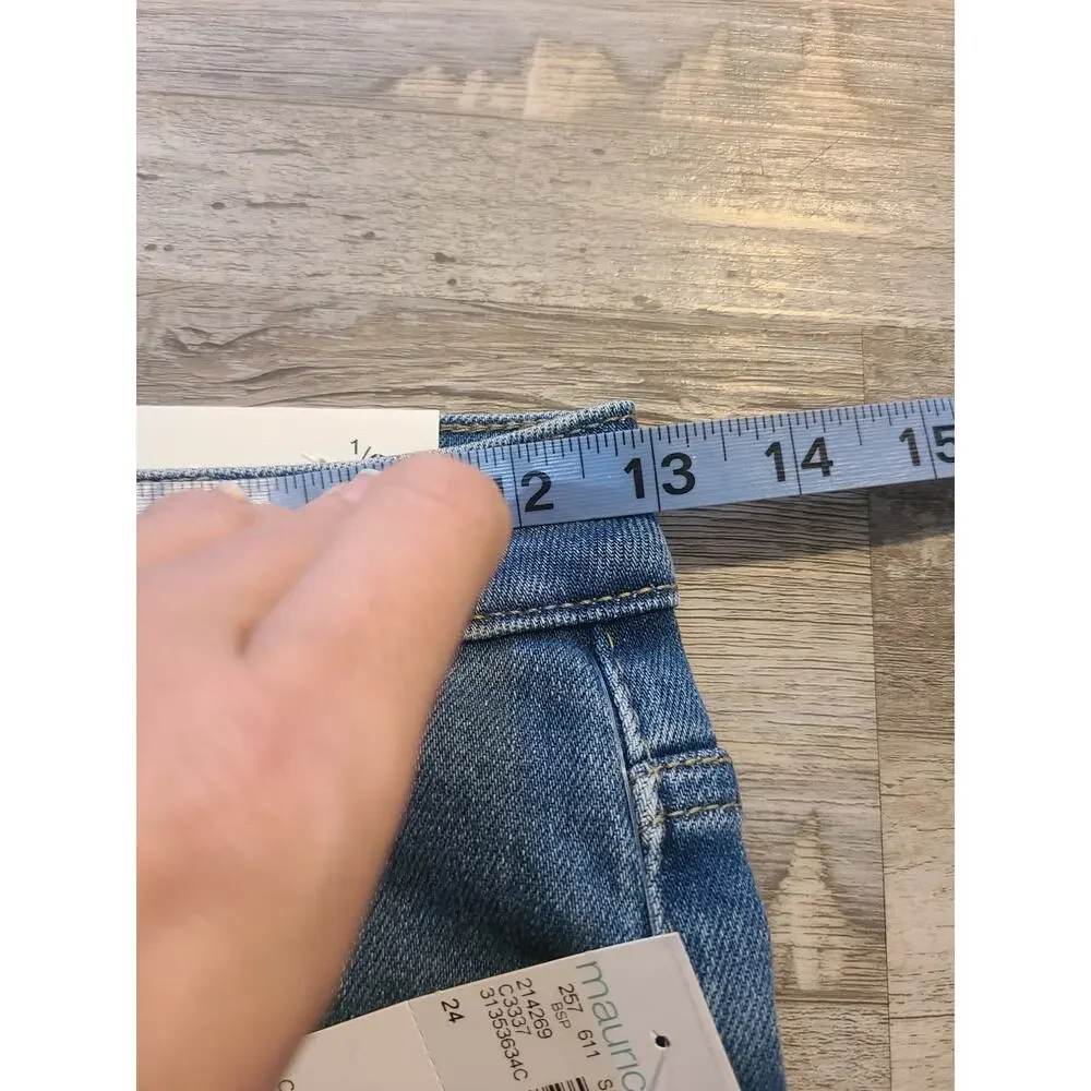 Kancan 1/24 junior's cut off denim long shorts new with tags